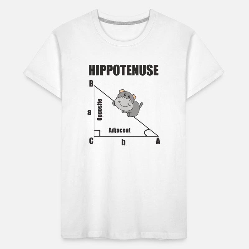Nerd Geometry Hippotenuse Hypotenuse Math Kids' Premium Organic T-Shirt