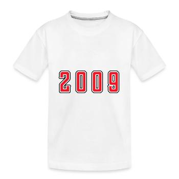 2009 Jahr Geburtstag - Kinder Premium Bio T-Shirt - Weiß - Vorne