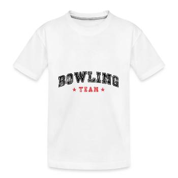 Équipe de bowling - T-shirt bio Premium Enfant - blanc - Devant