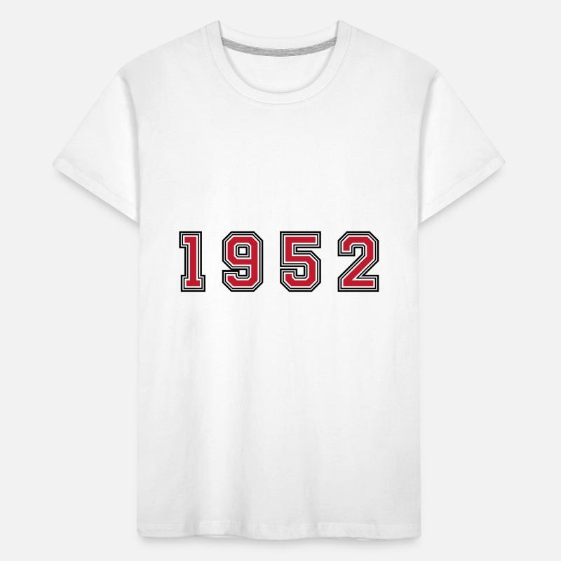Numéro de l’année 1952 T-shirt bio Premium Enfant