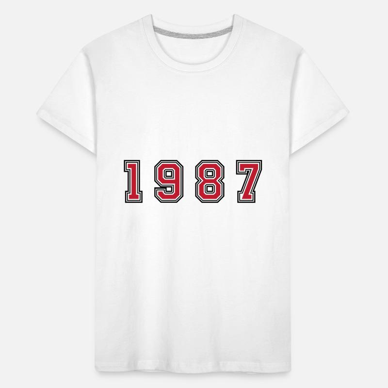 Numéro de l’année 1987 T-shirt bio Premium Enfant