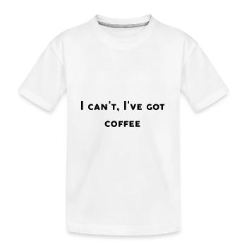 Lustiges Café-Design - Kinder Premium Bio T-Shirt - Weiß - Vorne