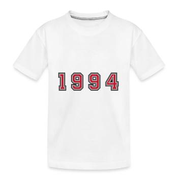 1994 year number - Kids' Premium Organic T-Shirt - white - Front