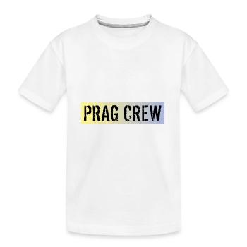 Prag Crew - Kinder Premium Bio T-Shirt - Weiß - Vorne