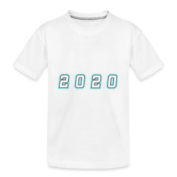 2020 Year Number - Kids' Premium Organic T-Shirt - white - Front