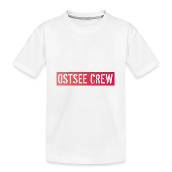 Ostsee Crew - Kinder Premium Bio T-Shirt - Weiß - Vorne