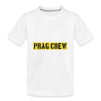 Prag Crew - Kinder Premium Bio T-Shirt - Weiß - Vorne