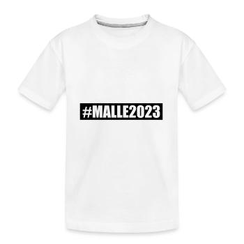 Malle 2023 - Kids' Premium Organic T-Shirt - white - Front