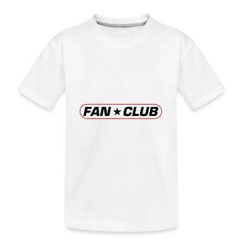 Fan Club - Kinder Premium Bio T-Shirt - Weiß - Vorne