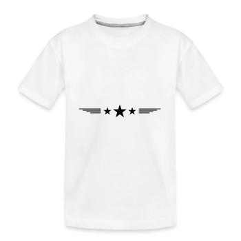 Élément de ligne d’étoile - T-shirt bio Premium Enfant - blanc - Devant