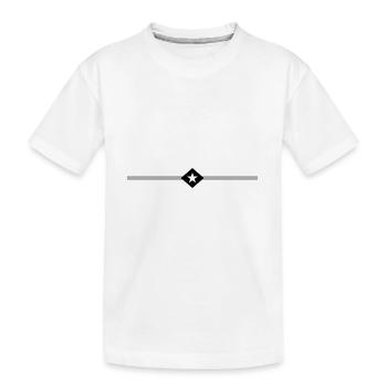 Star Line Element - Kids' Premium Organic T-Shirt - white - Front