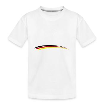 Drapeau de l’Allemagne - T-shirt bio Premium Enfant - blanc - Devant