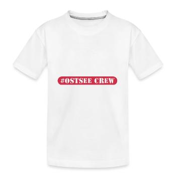 Ostsee Crew - Kinder Premium Bio T-Shirt - Weiß - Vorne
