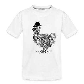 Dodo avec chapeau - T-shirt bio Premium Enfant - blanc - Devant