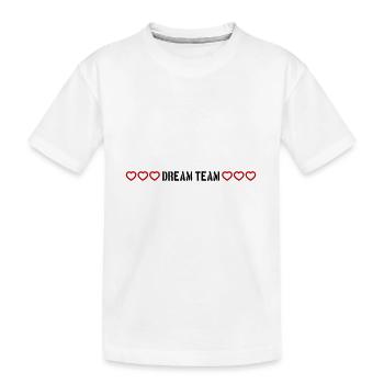 Dream Team Heart Love - T-shirt bio Premium Enfant - blanc - Devant
