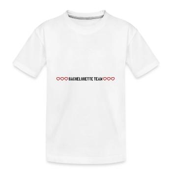 bachelorette team herzchen - Kinder Premium Bio T-Shirt - Weiß - Vorne