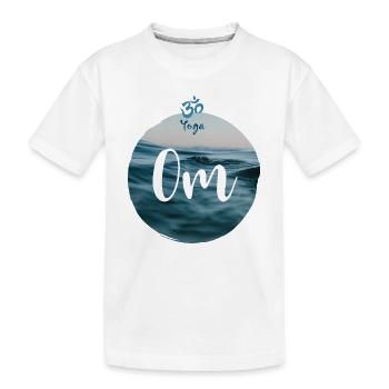 Yoga om - T-shirt bio Premium Enfant - blanc - Devant