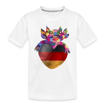Drapeau allemand Drapeau allemand Utilisé Look Home - T-shirt bio Premium Enfant - blanc - Devant