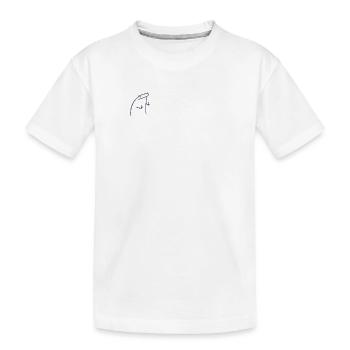 Doigt d’honneur blobbo - T-shirt bio Premium Enfant - blanc - Devant