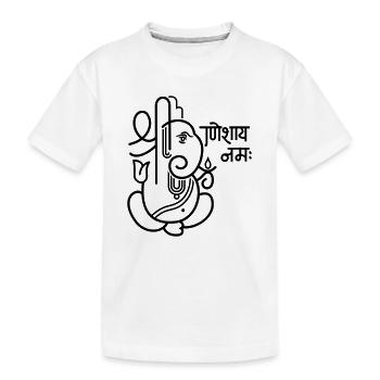 Ganesha Eelephant No.05_1c - T-shirt bio Premium Enfant - blanc - Devant