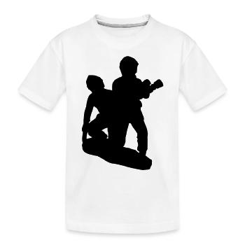 binomial Feuerwehrmann Angriff - Kinder Premium Bio T-Shirt - Weiß - Vorne