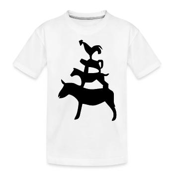 Bremer Stadtmusikanten / Bremen town musicians - Kinder Premium Bio T-Shirt - Weiß - Vorne