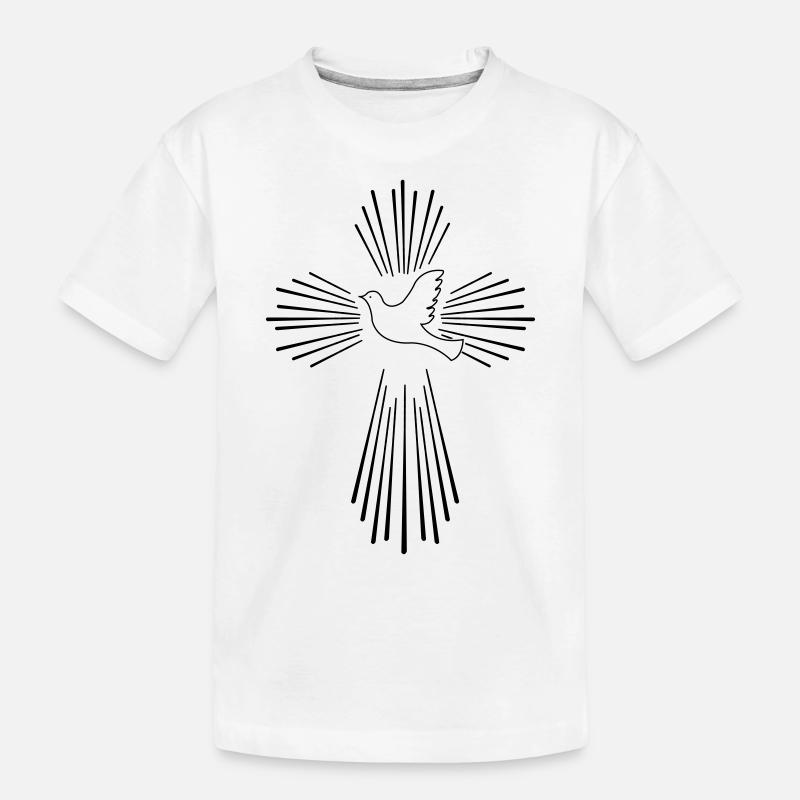 holy_ghost_01 - Kinder Premium Bio T-Shirt - Weiß