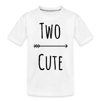 Zwei süße - Kinder Premium Bio T-Shirt - Weiß - Vorne