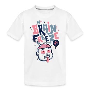 Mister Brain freeze - T-shirt bio Premium Enfant - blanc - Devant