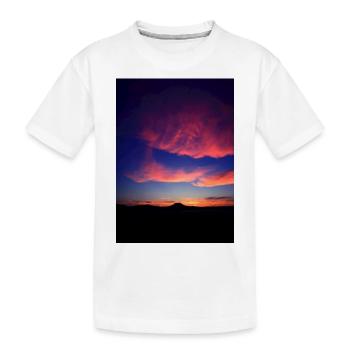Abendrot - Kinder Premium Bio T-Shirt - Weiß - Vorne