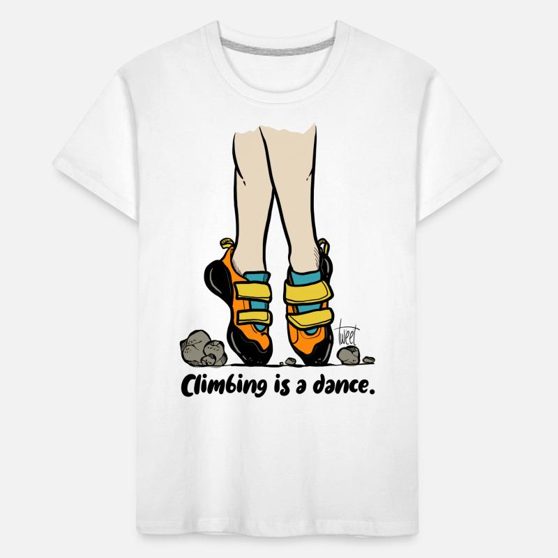 Climbing is a dance - colored Kinder Premium Bio T-Shirt
