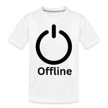 On/Off Offline Symbol - Kinder Premium Bio T-Shirt - Weiß - Vorne