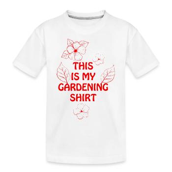 Florist Flower Plant Nature Gardener - Kids' Premium Organic T-Shirt - white - Front