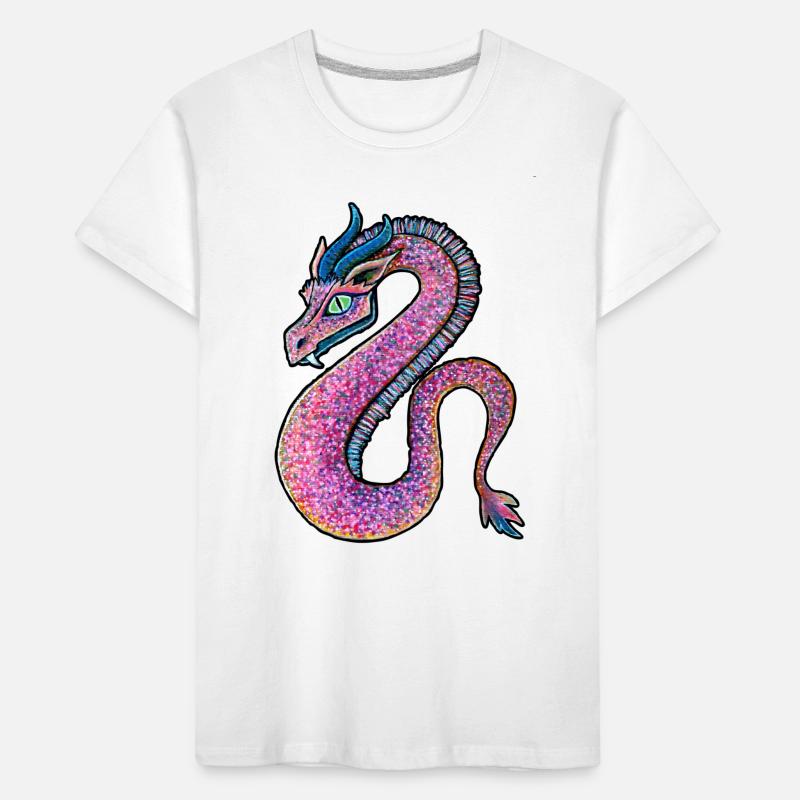 Rosara oder Rosada, der Rosa Drache o. Pink Dragon Kinder Premium Bio T-Shirt