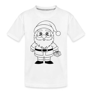 Bande dessinée d’hiver Christmas Man - T-shirt bio Premium Enfant - blanc - Devant