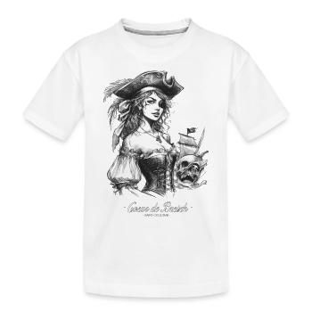 Miss Morgane - Saint-Coulomb - Coeur de Breizh - Kids' Premium Organic T-Shirt - white - Front
