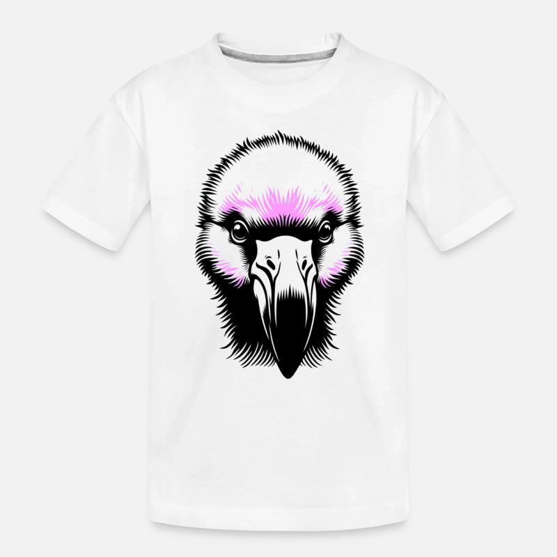 Flamingo - Kinder Premium Bio T-Shirt - Weiß