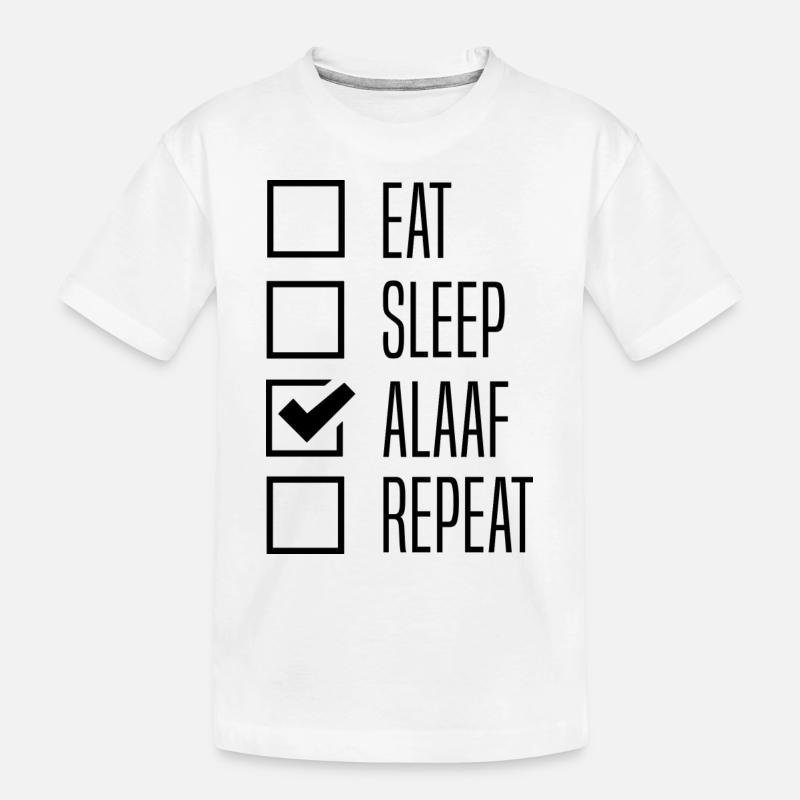 Eat Sleep Alaaf Repeat - Karneval - Kinder Premium Bio T-Shirt - Weiß