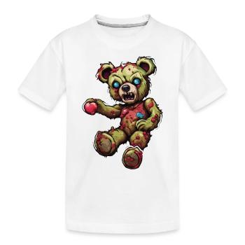 Ours en peluche / Peluche / Animal en peluche / Idée cadeau - T-shirt bio Premium Enfant - blanc - Devant