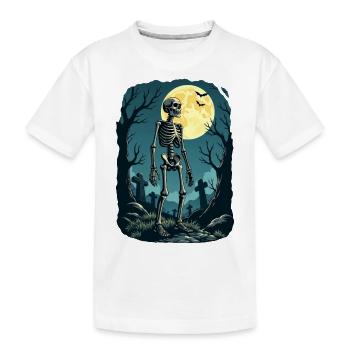 Skeleton in wood - T-shirt bio Premium Enfant - blanc - Devant