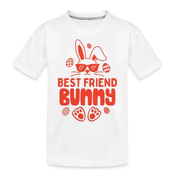 t shirt meilleure amie - T-shirt bio Premium Enfant - blanc - Devant
