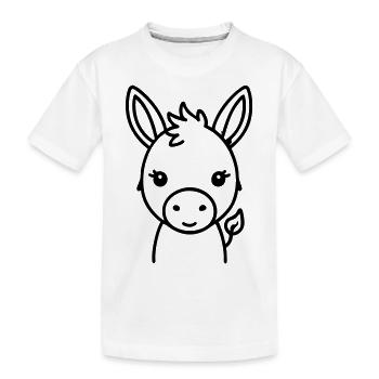 Donkey Donkey - Kids' Premium Organic T-Shirt - white - Front