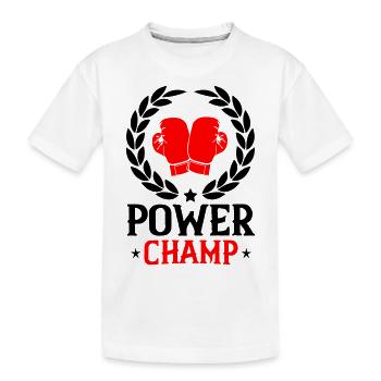 Champion de boxe - T-shirt bio Premium Enfant - blanc - Devant