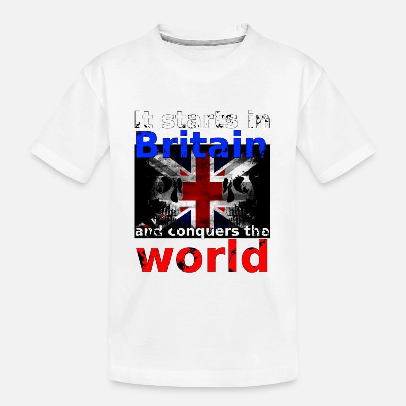 Grande-Bretagne - T-shirt bio Premium Enfant - blanc