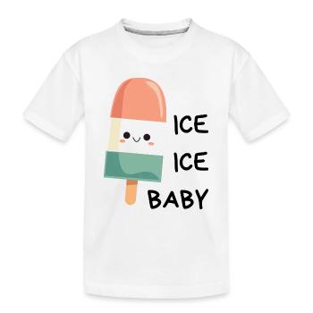 Eis Eis Baby - Kinder Premium Bio T-Shirt - Weiß - Vorne
