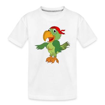 perroquet - T-shirt bio Premium Enfant - blanc - Devant