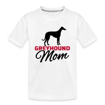Greyhound Mom - T-shirt bio Premium Enfant - blanc - Devant