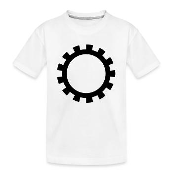 Gear sprocket 1c - Kids' Premium Organic T-Shirt - white - Front