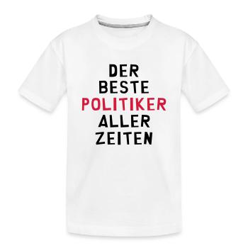 Politiker Politikerin Politik Bürgermeister Wahlen - Kinder Premium Bio T-Shirt - Weiß - Vorne