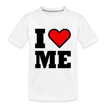 I love me - Kinder Premium Bio T-Shirt - Weiß - Vorne
